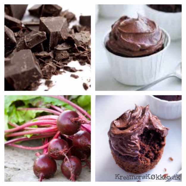 chokolade,rødbede,cupcake,kage