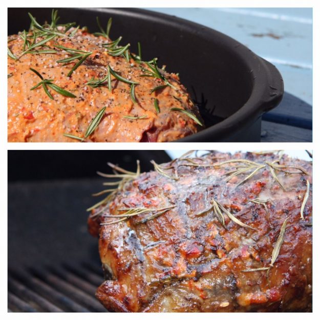lam,lammekølle,langtidsstegt,lam på grill, rosmaring, hyben, chili