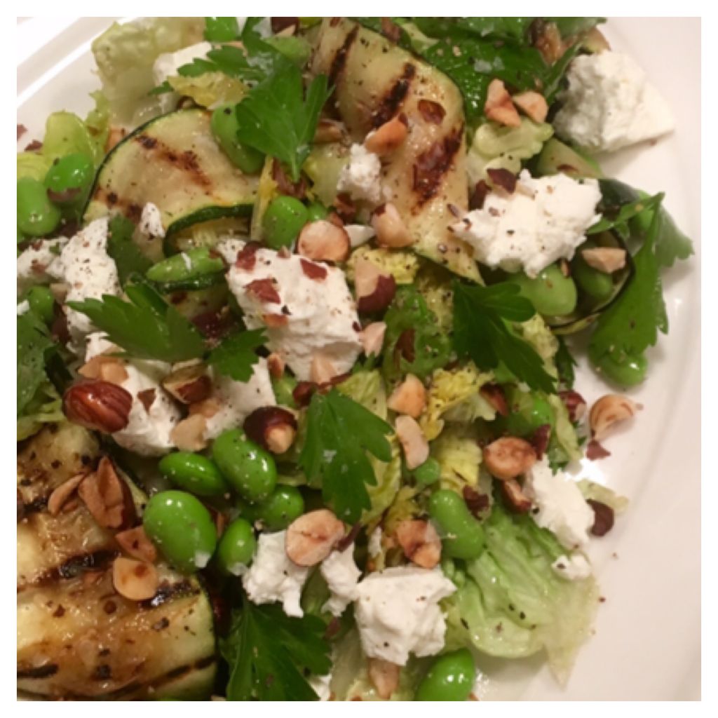 grillet squashsalat
