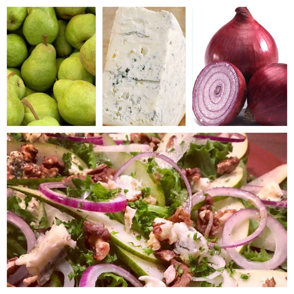 pæresalat med blå ost